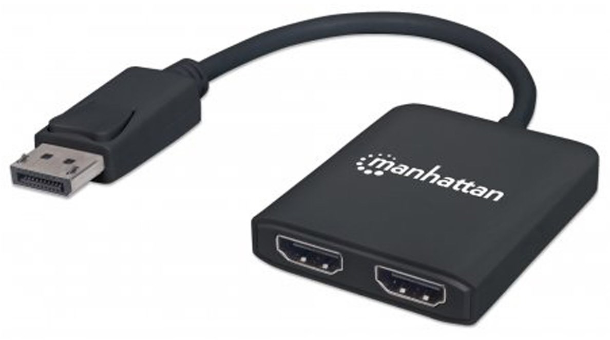 DisplayPort > 2-Port HDMI-Splitter von Manhattan