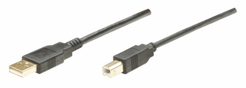 IC Intracom 390224 USB-Kabel 1,8 m USB A USB B schwarz – USB-Kabel (1,8 m, USB A, USB B, Stecker/Stecker, 480 Mbit/s, schwarz) von Manhattan