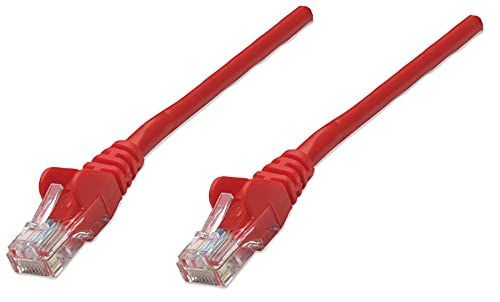 Intellinet Cat5e UTP 3.0 m CAT5E U/UTP (UTP) rot Netzwerk-Kabel – Netzwerk-Kabel (3 m, Cat5e, U/UTP (UTP), RJ-45, RJ-45, rot) von Manhattan