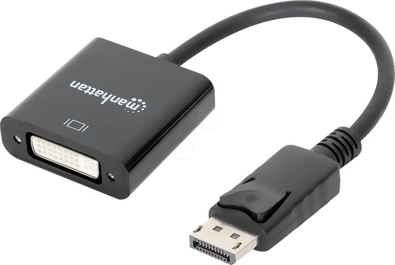 MANHATTAN 152228 - DisplayPort Adapter, DP 1.2 Stecker auf DVI Buchse von Manhattan