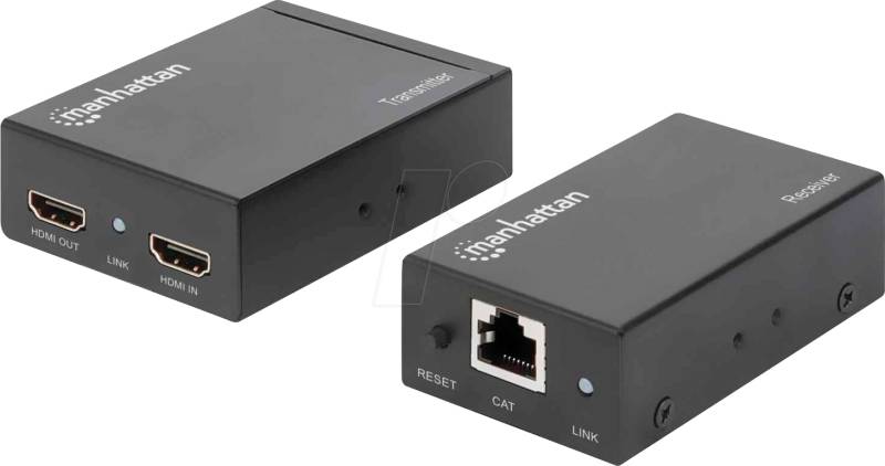 MANHATTAN 207461 - 1080p HDMI over Ethernet Extender Kit, bis zu 50 m, CAT6 von Manhattan