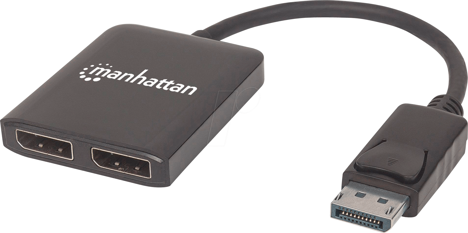 MANHATTAN 207768 - DisplayPort Adapter, DP Stecker auf 2x DP Buchse von Manhattan