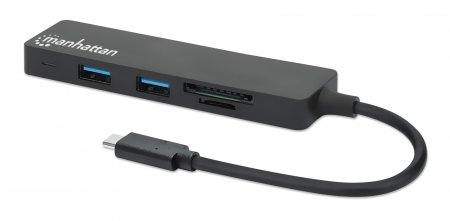 MANHATTAN 3-Port USB 3.0 Typ-C Hub mit Card Reader MANHATTAN 3-Port USB 3.0 Typ-C Hub mit Card Reader von Manhattan