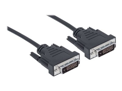 MANHATTAN DVI-D Kabel Duallink 24+1->24+1 St/St 3.0m schwarz von Manhattan