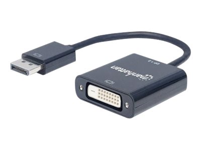 MANHATTAN DisplayPort Adapter 1.2a -> DVI(24+1) St/Bu schwar von Manhattan