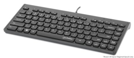 MANHATTAN Kabelgebundene Slim USB Mini-Tastatur von Manhattan