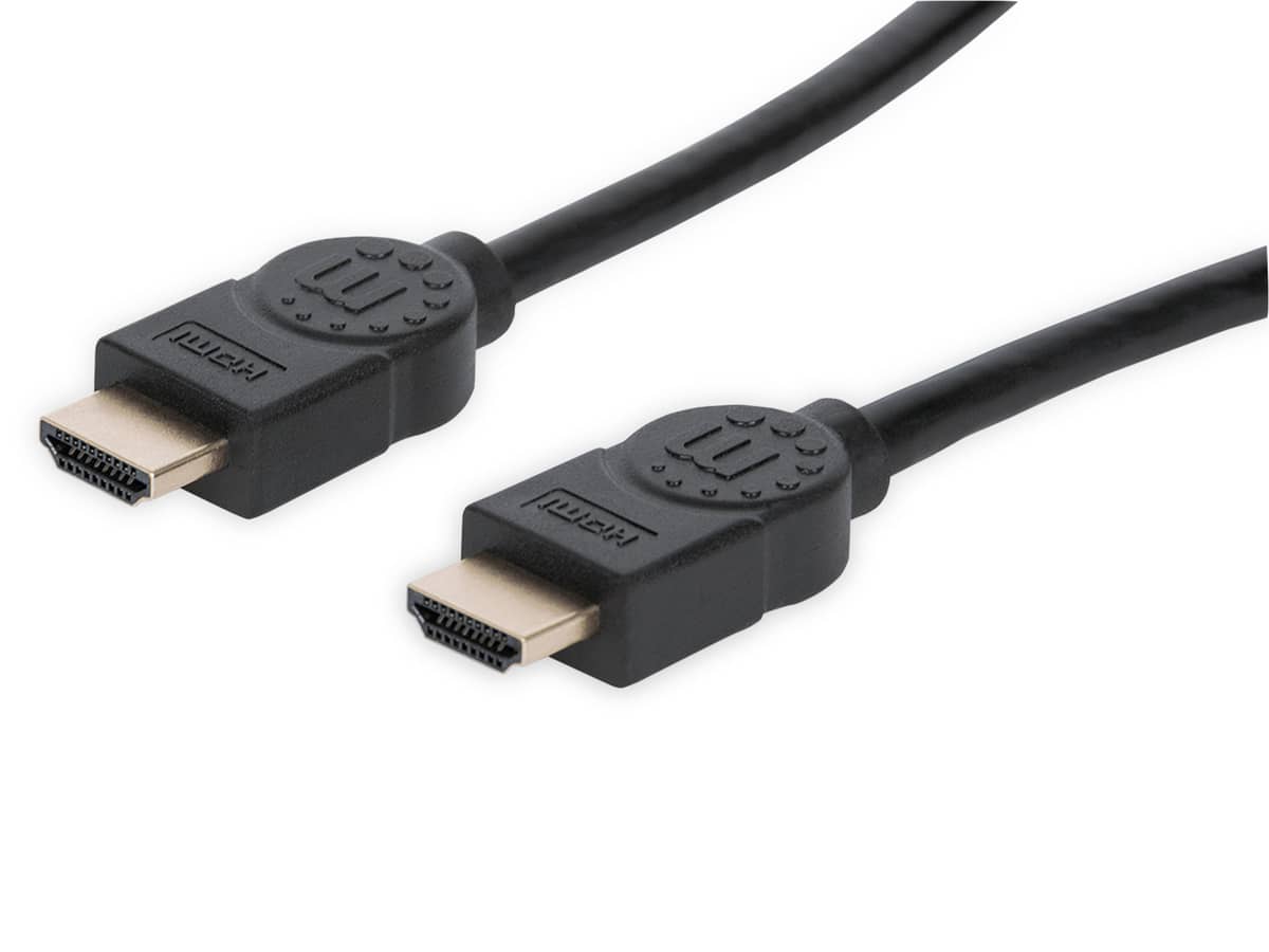 MANHATTAN Premium HDMI-Kabel, 1 m, schwarz von Manhattan