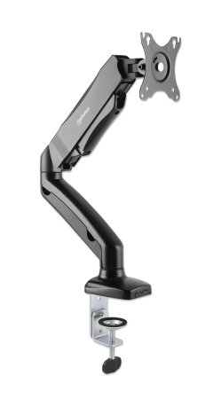 MANHATTAN Tischhalterung mit Gasdruckfeder für einen Monitor, Aluminium von Manhattan