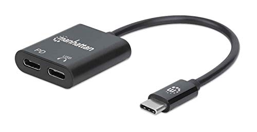 MANHATTAN USB-C auf 3,5mm Klinke Audioadapter & PD-Ladeport von Manhattan