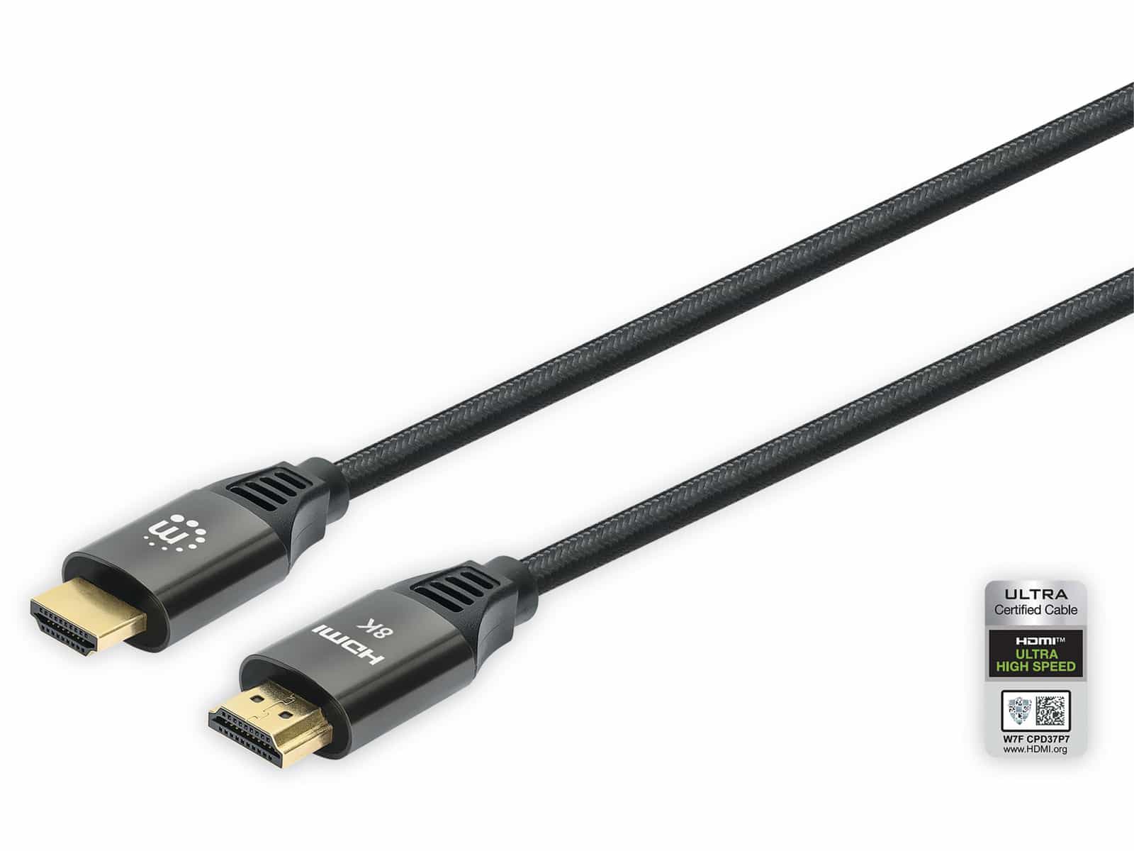 MANHATTAN Ultra HDMI-Kabel, 1 m, schwarz von Manhattan