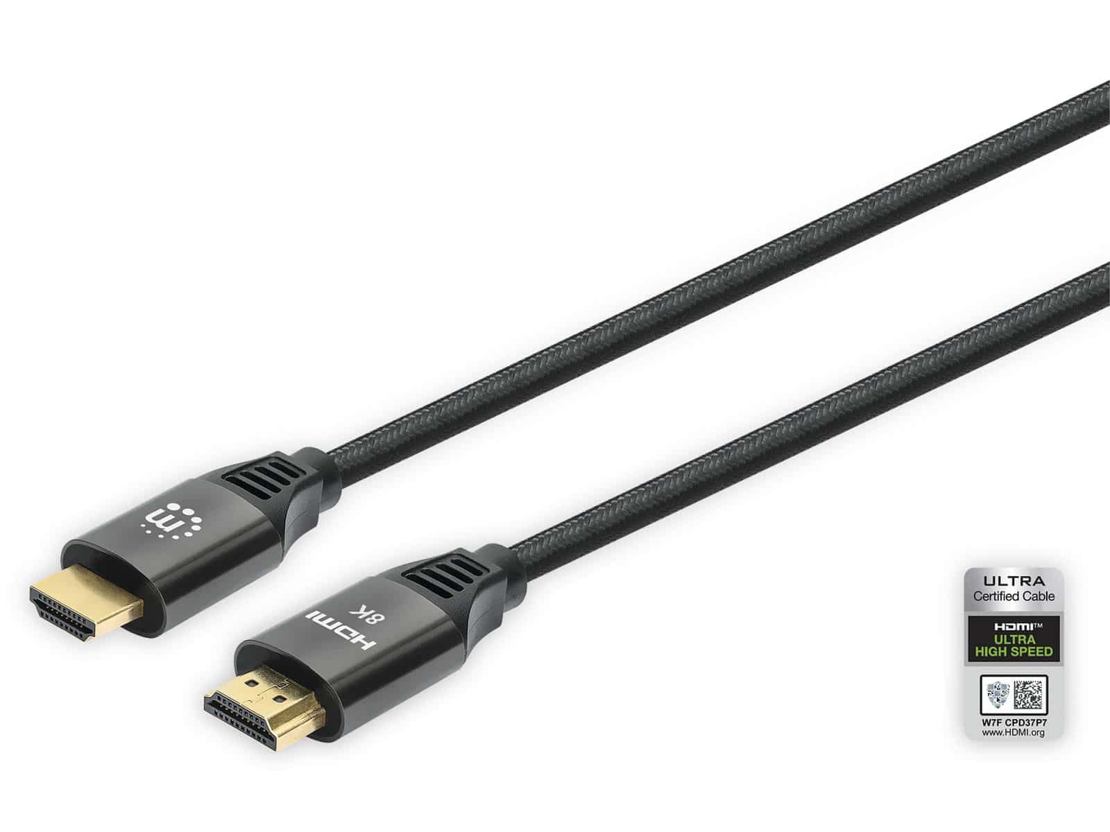 MANHATTAN Ultra HDMI-Kabel, 3 m, schwarz von Manhattan