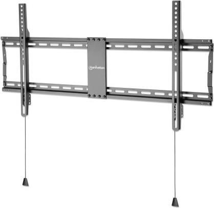 MANHATTAN Ultraflache TV-Wandhalterung, starr Für Bildschirme von 109,20cm (43) bis 254,00cm (100) und bis zu 70 kg, extraflache Bauform, zusammenklappbar für besonders kompakte und versandfreundliche Verpackung, schwarz (461948) von Manhattan