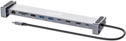 Manhattan 10-in-1 4K USB-C PD Dockingstation 2xHDMI (190398) von Manhattan