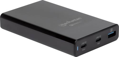 Manhattan 102223 USB-Ladestation 65W Steckdose Ausgangsstrom (max.) 3A Anzahl Ausgänge: 3 x USB 3.2 von Manhattan