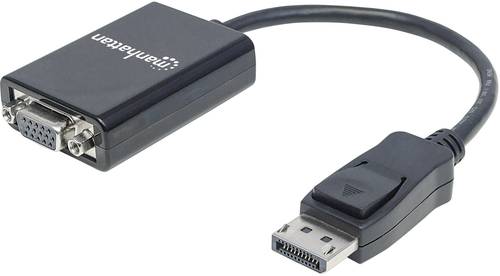 Manhattan 151962 DisplayPort / VGA Adapter [1x DisplayPort Stecker - 1x VGA-Buchse] Schwarz UL-zerti von Manhattan