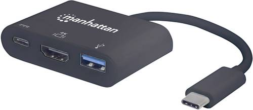 Manhattan 152037 USB / HDMI Adapter [1x USB-C® Stecker - 1x HDMI-Buchse, USB 3.2 Gen 1 Buchse A (US von Manhattan