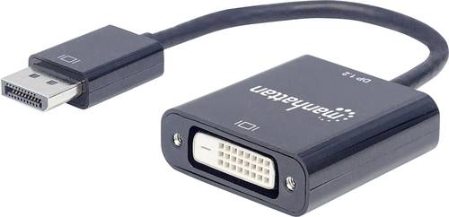Manhattan 152228 DisplayPort Adapter [1x DisplayPort Stecker - 1x DVI-Buchse 24+1pol.] Schwarz 23.00 von Manhattan