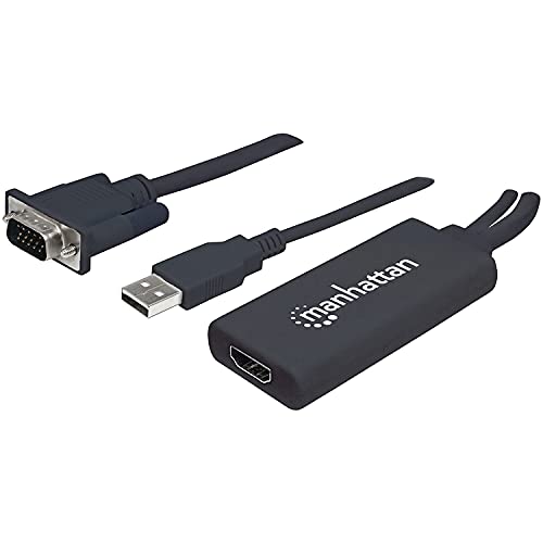 Manhattan 152426 VGA und USB auf HDMI Konverter schwarz Manhattan 152426 VGA und USB auf HDMI Konverter schwarz von Manhattan