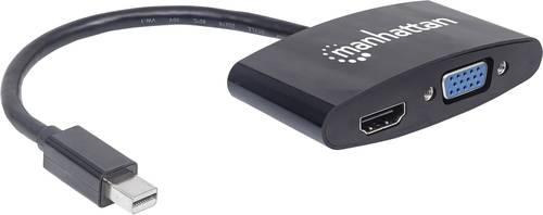 Manhattan 152709 DisplayPort / VGA / HDMI Adapter [1x Mini-DisplayPort Stecker - 1x VGA-Buchse, HDMI von Manhattan