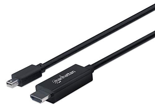Manhattan 153287 4K@60Hz Mini-DisplayPort auf HDMI-Kabel Mini-DisplayPort-Stecker auf HDMI-Stecker, 1,8 m, schwarz Manhattan 153287 4K@60Hz Mini-DisplayPort auf HDMI-Kabel Mini-DisplayPort-Stecker auf HDMI-Stecker, 1,8 m, schwarz von Manhattan