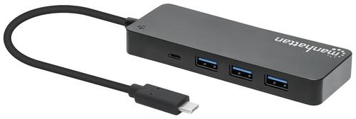 Manhattan 168410 USB 3.0-Hub Schwarz von Manhattan