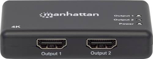 Manhattan 207669 2 Port HDMI-Splitter 4096 x 2160 Pixel Schwarz von Manhattan