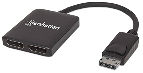 Manhattan 207768 DisplayPort auf 2-Port DP Splitter mit Multi-Stream Transport, schwarz Manhattan 207768 DisplayPort auf 2-Port DP Splitter mit Multi-Stream Transport, schwarz von Manhattan