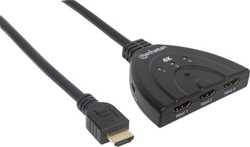 Manhattan 207874 3 Port HDMI-Switch Ultra HD-fähig 4096 x 2160 Pixel Manhattan 207874 3 Port HDMI-Switch Ultra HD-fähig 4096 x 2160 Pixel von Manhattan