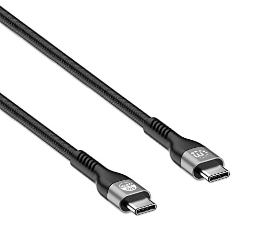 Manhattan 356367 EPR USB 2.0 Kabel USB-C™ M/M 240W PD 3.1 e-Mark zertifiziert 2m schwarz von Manhattan