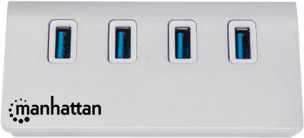 Manhattan 4-Port SuperSpeed USB3.0 Hub - Hub - 4 x SuperSpeed USB3.0 - Desktop (163767) von Manhattan