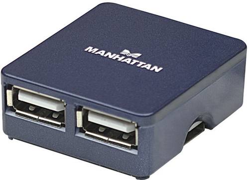 Manhattan 4 Port USB 2.0-Hub Blau von Manhattan