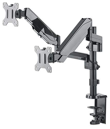 Manhattan 461597 Universal-Tischhalterung mit Gasdruckfeder für zwei Monitore - Zwei Halterungsarme mit Gasdruckfeder und Kugelgelenk Manhattan 461597 Universal-Tischhalterung mit Gasdruckfeder für zwei Monitore - Zwei Halterungsarme mit Gasdruckfeder und Kugelgelenk von Manhattan