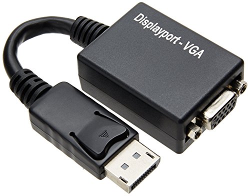 Manhattan DisplayPort auf VGA Konverter Kabel (DisplayPort-Stecker auf HD15-Buchse) 15 cm schwarz von Manhattan