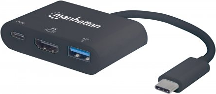 Manhattan - Externer Videoadapter - USB Type-C - HDMI - Schwarz von Manhattan