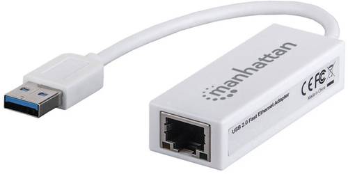 Manhattan Fast Ethernet Adapter Netzwerkadapter 100MBit/s USB 2.0 von Manhattan