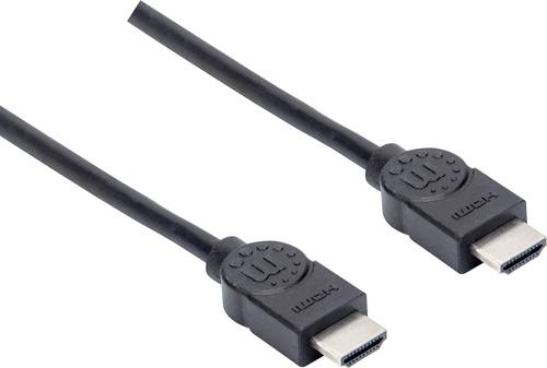 Manhattan HDMI Anschlusskabel HDMI-A Stecker, HDMI-A Stecker 1.50m Schwarz 355308 HDMI-Kabel von Manhattan