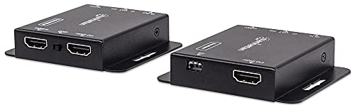 Manhattan HDMI over Ethernet Extender Kit (HDMI-Signalverlängerung (1080p bis zu 50 m) über ein Cat6-Netzwerkkabel / Infrarot-Unterstützung ) 207461 von Manhattan