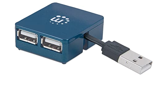 Manhattan Hi-Speed USB 2.0 Micro Hub (4 Ports) blau von Manhattan