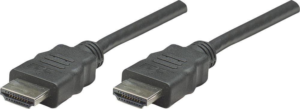 Manhattan High Speed HDMI Cable with Ethernet - HDMI mit Ethernetkabel - HDMI (M) bis HDMI (M) - 7,5m - Doppelisolierung - Schwarz (353274) von Manhattan