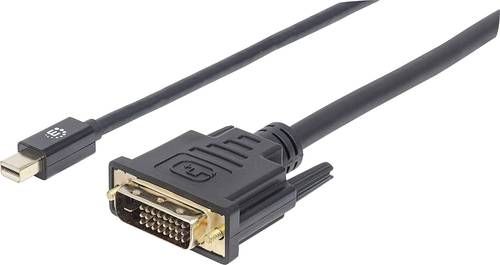 Manhattan Mini-DisplayPort / DVI Adapterkabel Mini DisplayPort Stecker, DVI-D 24+1pol. Stecker 1.80m von Manhattan