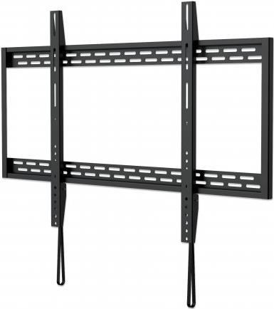 Manhattan Monitor/TV Wall Mount (fixed), 1 screen, 60-100, Vesa 200x200 to 900x600mm, Max 100kg, Black - Wandhalterung für LCD-/Plasmafernseher (Ultra-dünn) - Stahl - Schwarz - Bildschirmgröße: 152.4-254 cm (60-100) von Manhattan