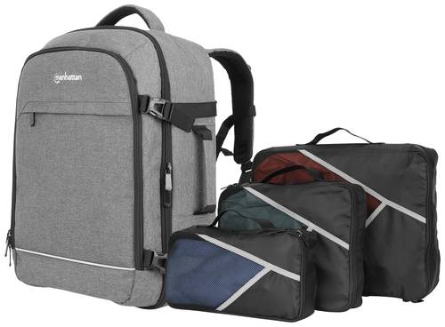 Manhattan Notebook Rucksack Notebook-Rucksack mit Gerätefächern für Laptops bis zu 17,3 ,Tablet von Manhattan