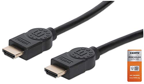 Manhattan Premium HDMI-Kabel Ethernet-Kanal 4K@60Hz 5m von Manhattan