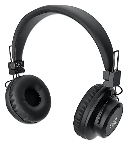 Manhattan Sound Science Bluetooth® On-Ear Headset Kopfhörer 3,5-mm-Klinkenbuchse, ohraufliegendes Design, schwarz von Manhattan