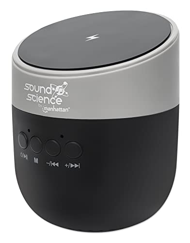 Manhattan Sound Science Bluetooth -Lautsprecher mit Induktionsladepad Schwarz Manhattan Sound Science Bluetooth -Lautsprecher mit Induktionsladepad Schwarz von Manhattan