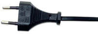 Manhattan Stromkabel, CEE 7/16-Stecker auf C7-Buchse (Euro 8), 1,8 m, schwarz von Manhattan