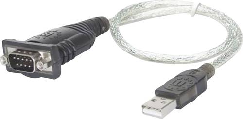 Manhattan USB 1.1 Adapter [1x D-SUB-Stecker 9pol. - 1x USB 1.1 Stecker A] vergoldete Steckkontakte von Manhattan