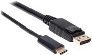 Manhattan - USB-Adapter - USB-C (M) bis DisplayPort (M) - USB 3.1 - 2 m - 4K Unterstützung - Schwarz von Manhattan