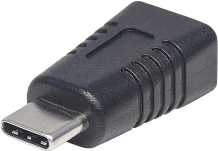 Manhattan - USB-Adapter - USB-C (M) bis Mini-USB, Typ B (W) - USB 3,1 - geformt - Schwarz (354677) von Manhattan