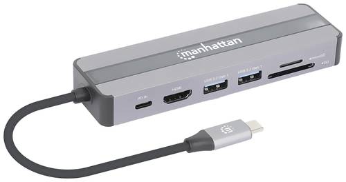 Manhattan USB-C® Dockingstation 153928 Passend für Marke: Universal inkl. Ladefunktion, USB-C® Po von Manhattan